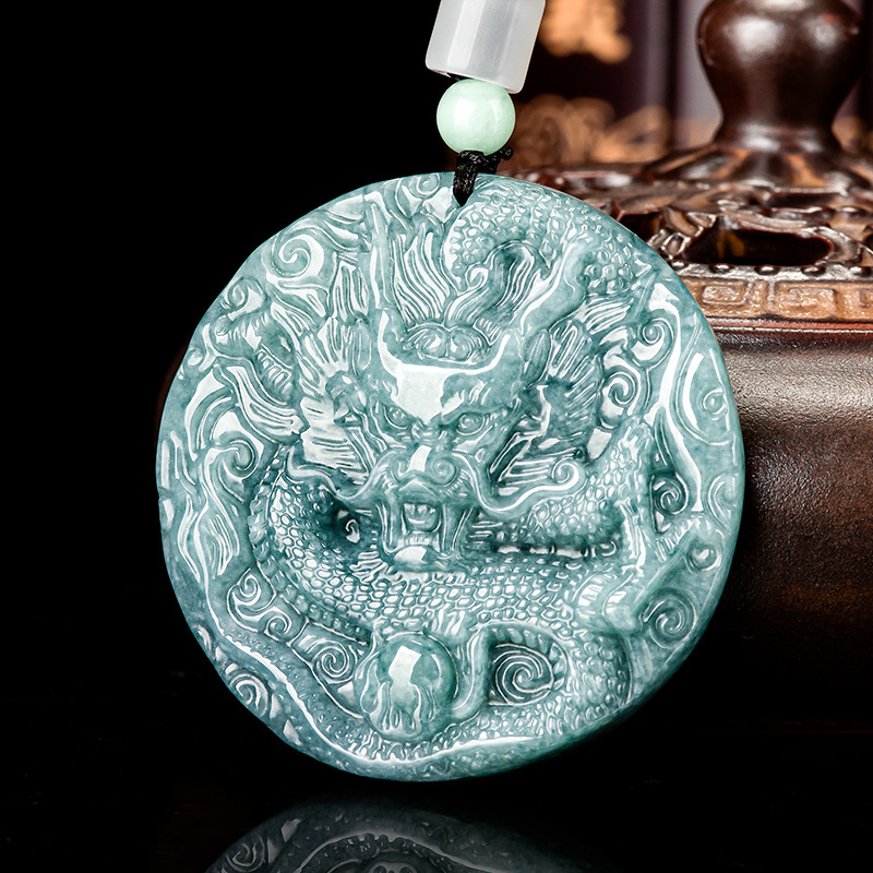 Vintage Fashion Jewelry - Kalung Liontin Naga Giok Burma Hadiah