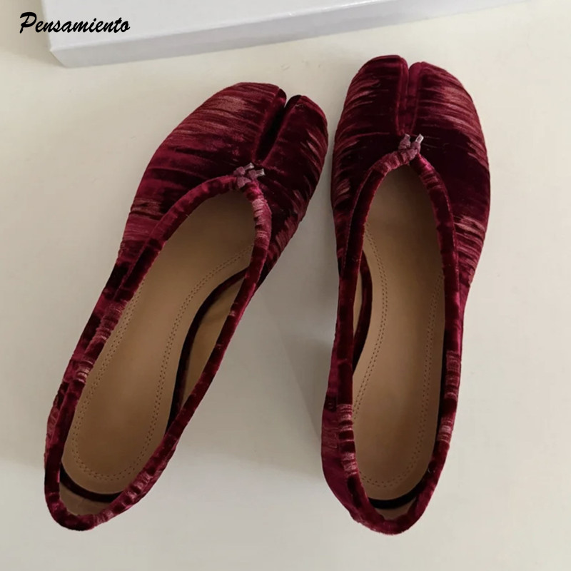 Vintage Old Fashion - Sepatu Balet Wanita Model Lipit Desainer