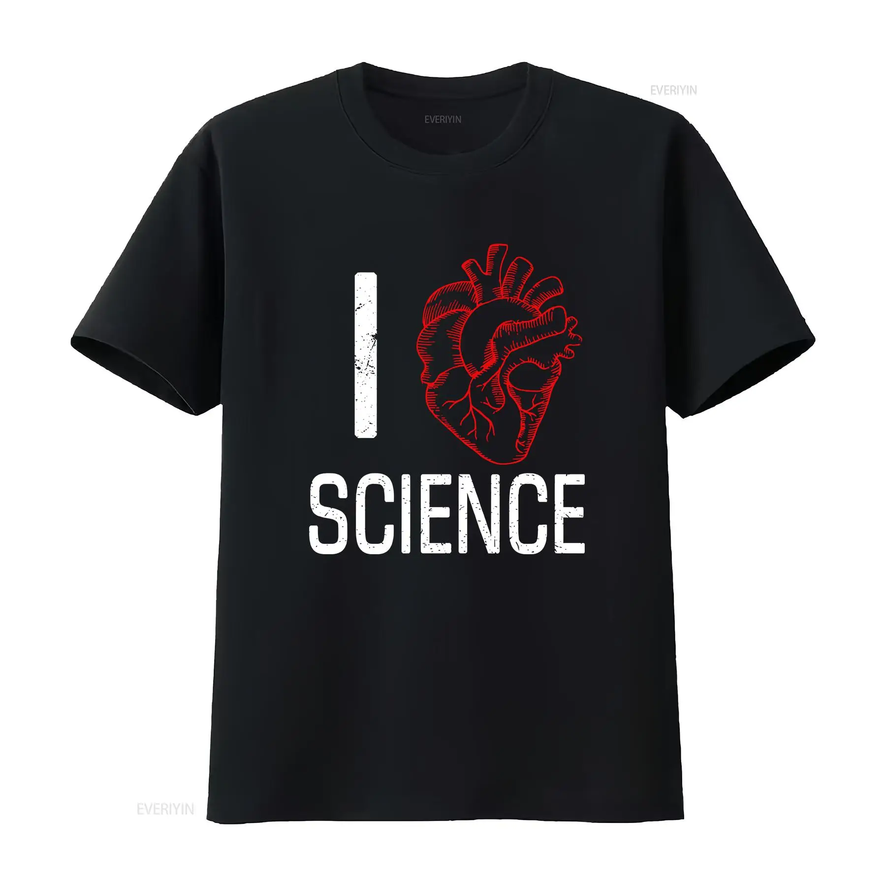 Vintage Fashion Research - Kaos I Heart Science Penelitian Belajar
