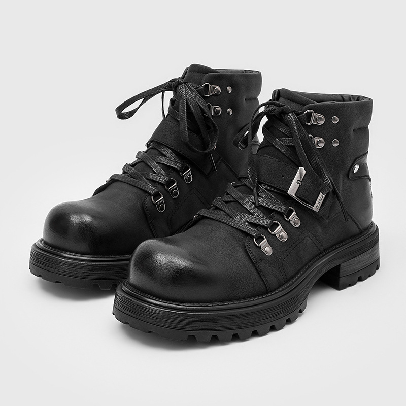 Vintage Old Fashion - Sepatu Bot Kulit Pria Bermerek Sepatu