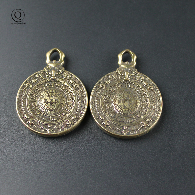 Vintage Fashion Tags - Kuningan Antik Buddha Tantra Delapan Diagram