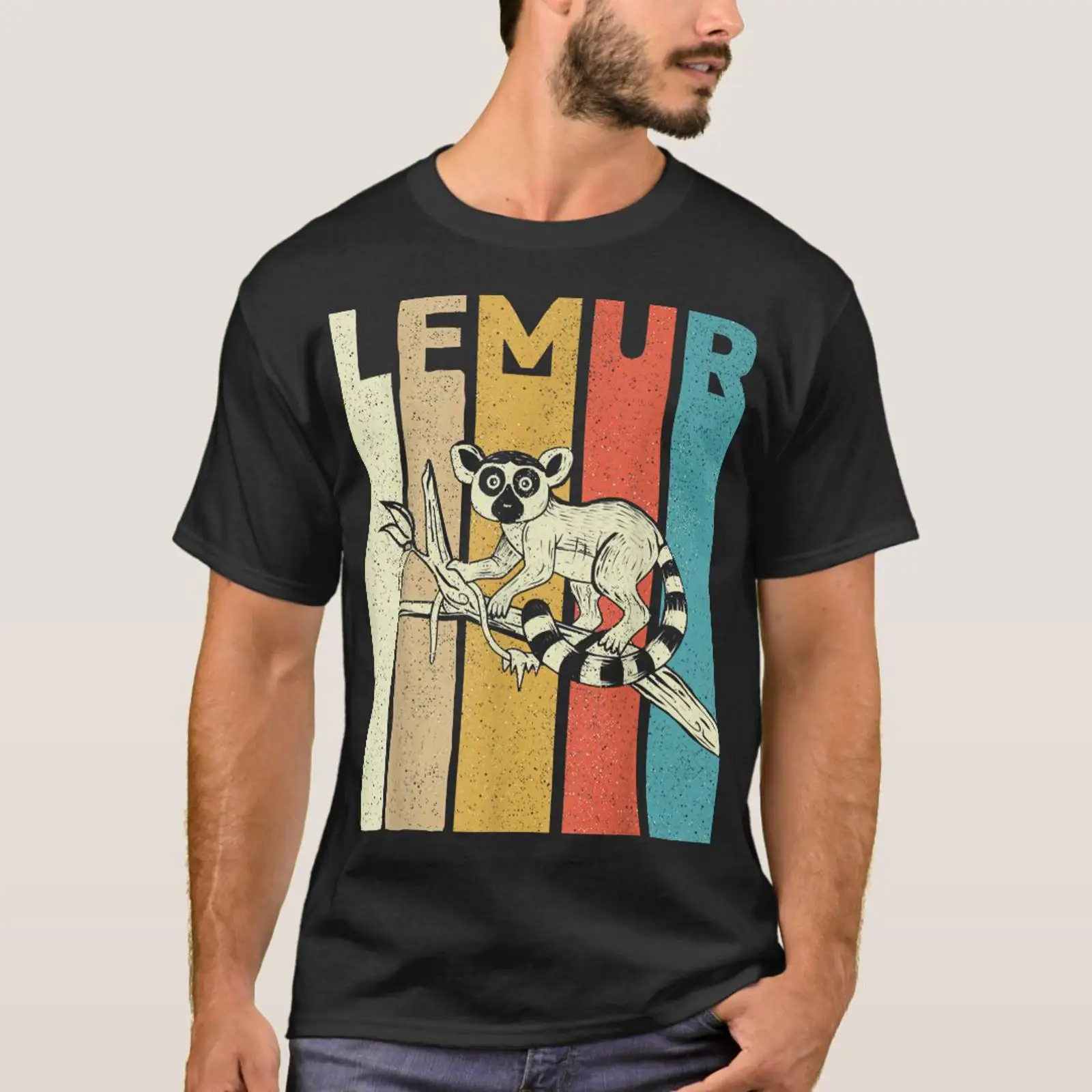 Vintage Fashion Research - Kaos Vintage Lemur Animal Researcher Zookeeper
