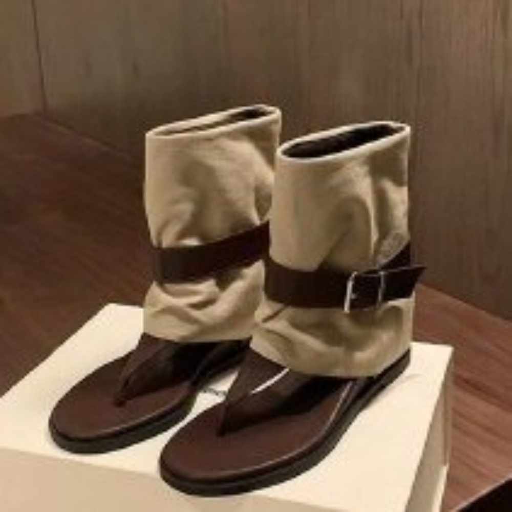 Vintage Old Fashion - Sandal Vintage Warna-Warni dengan Cincin di