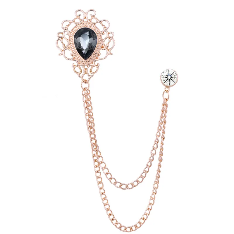 Pin Kerah Kristal Berlian Imit - Vintage Fashion Jewelry ulasan dan harga
