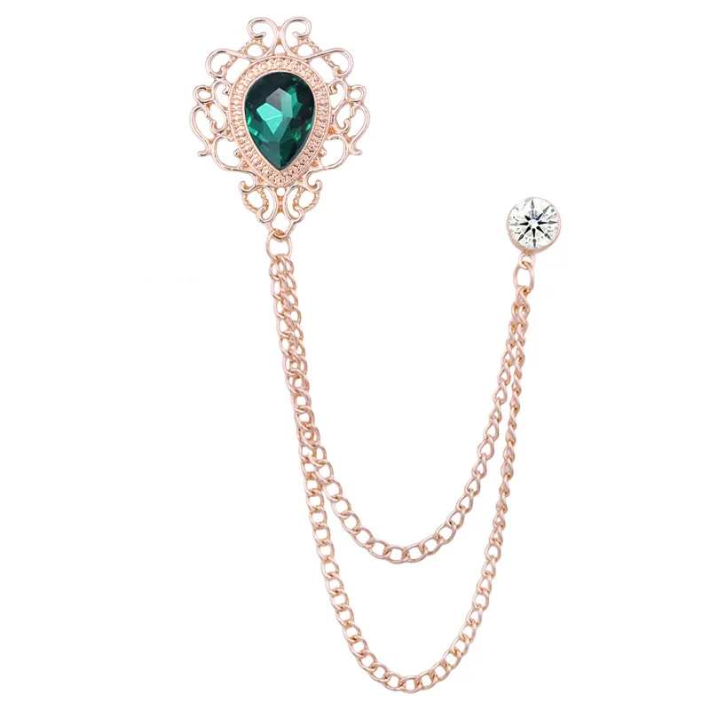 Pin Kerah Kristal Berlian Imit - Vintage Fashion Jewelry ulasan dan harga