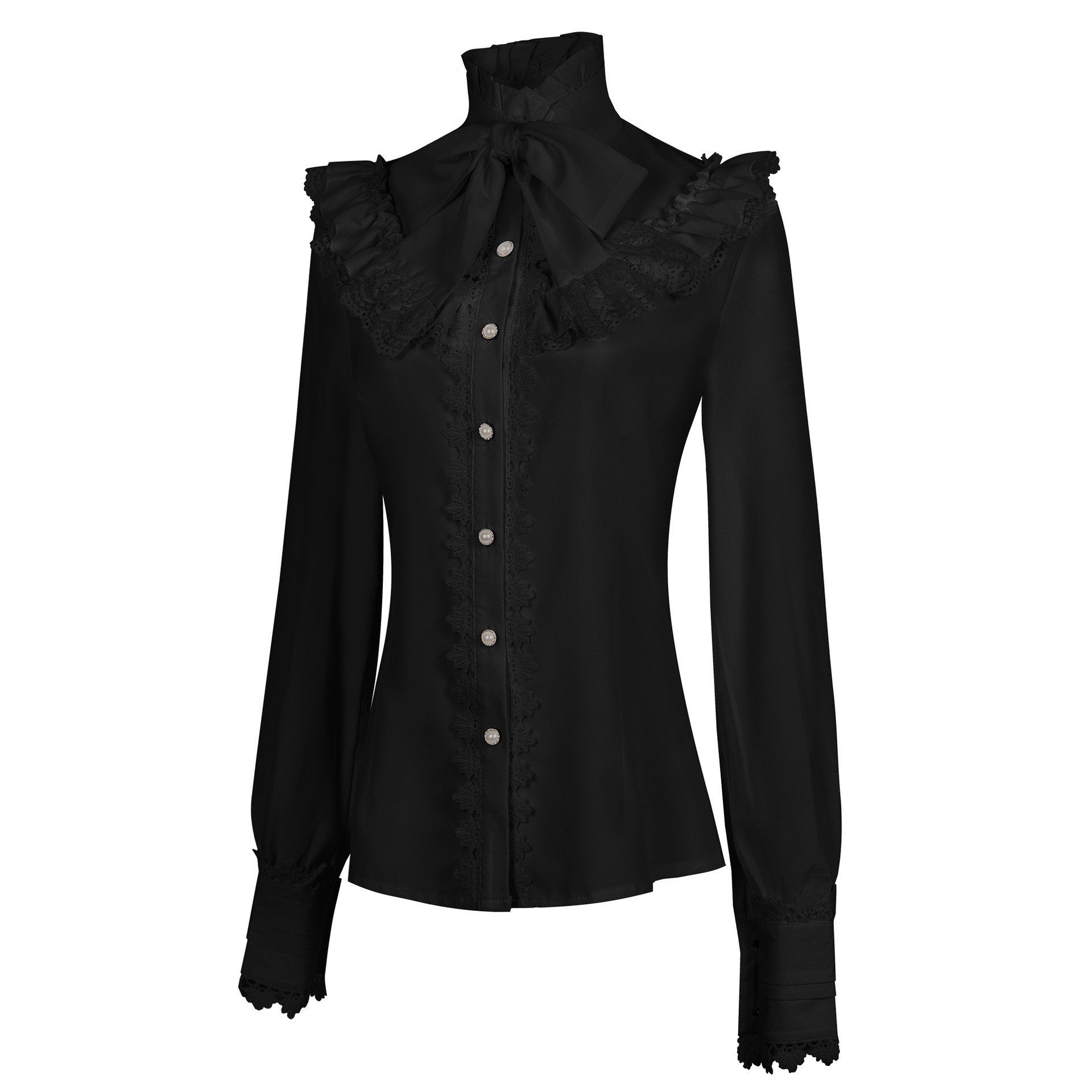 Kemeja Wanita Gaya Gotik Era V - Vintage Victorian Fashion ulasan dan harga