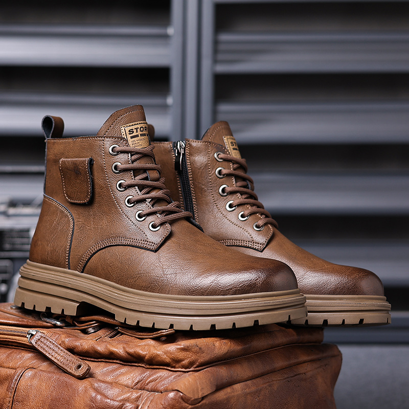 Sepatu Bot Kulit Vintage Cokel - Vintage Fashion Boutique ulasan dan harga