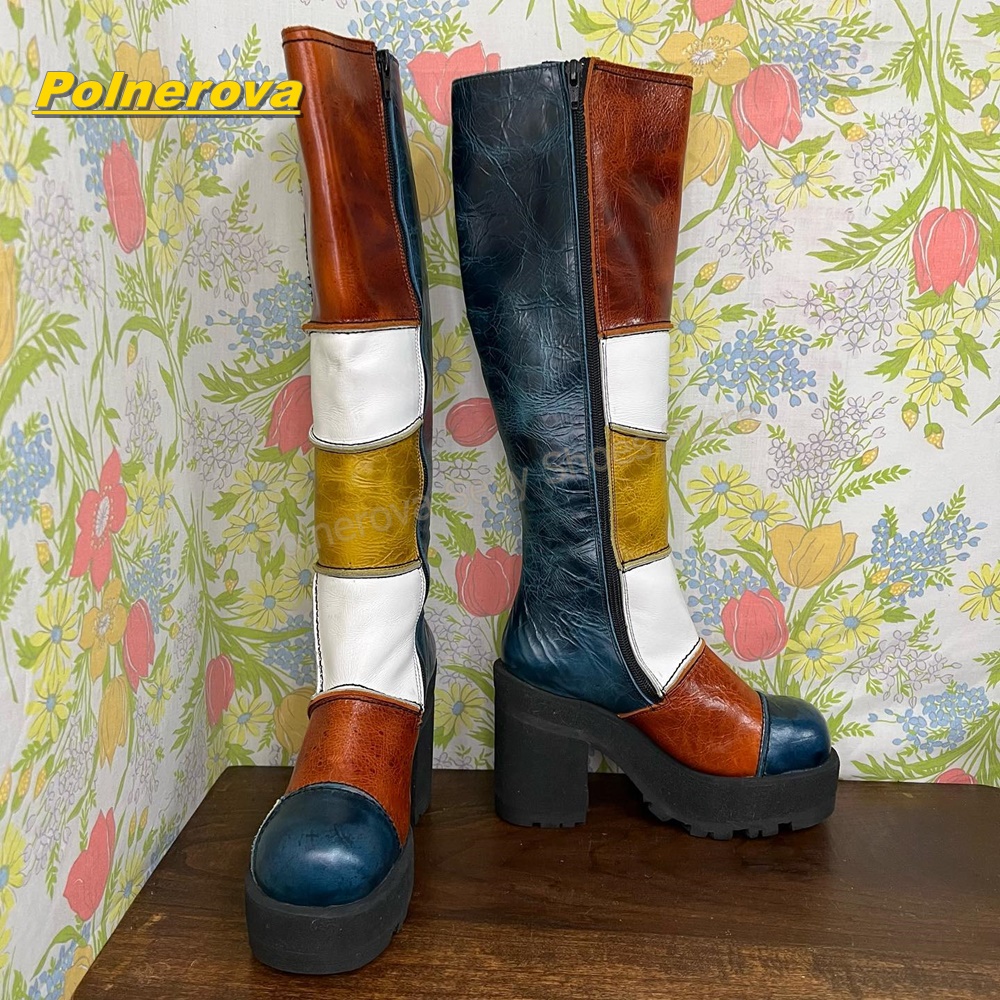 Sepatu Boots Kulit Wanita Retr - Vintage Y2K ulasan dan harga
