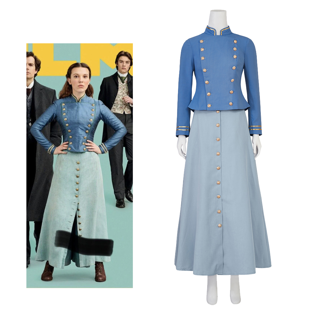 Kostum Cosplay Film Enola Holm - Vintage Victorian Fashion ulasan dan harga