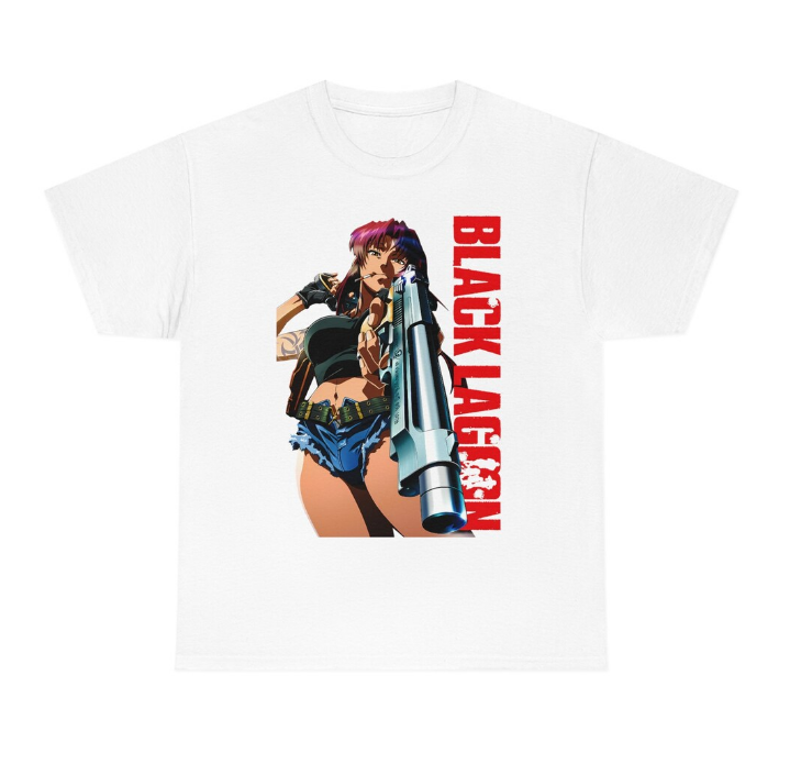Kaos Anime Jepang Black Lagoon - Vintage Fashion Eu ulasan dan harga