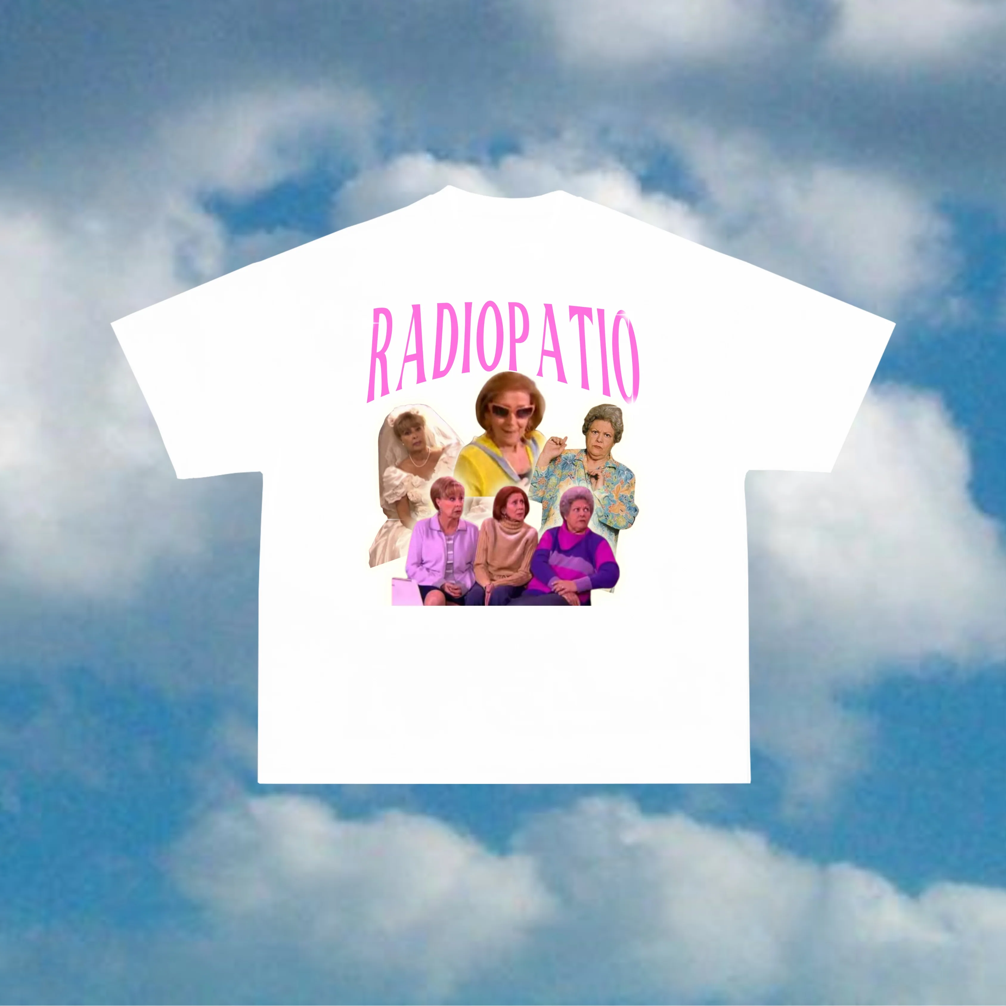 Kaos Pria Vintage RadioPatio C - Vintage Fashion Collage ulasan dan harga