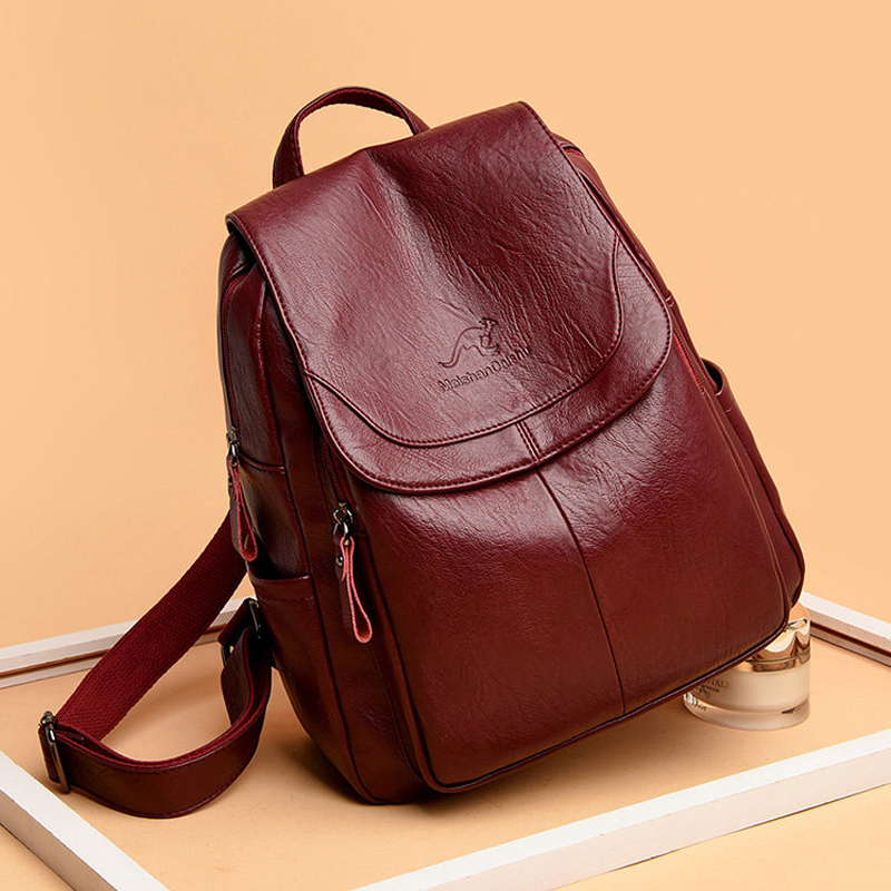 Tas ransel kulit lembut wanita - Vintage Fashion Boutique ulasan dan harga