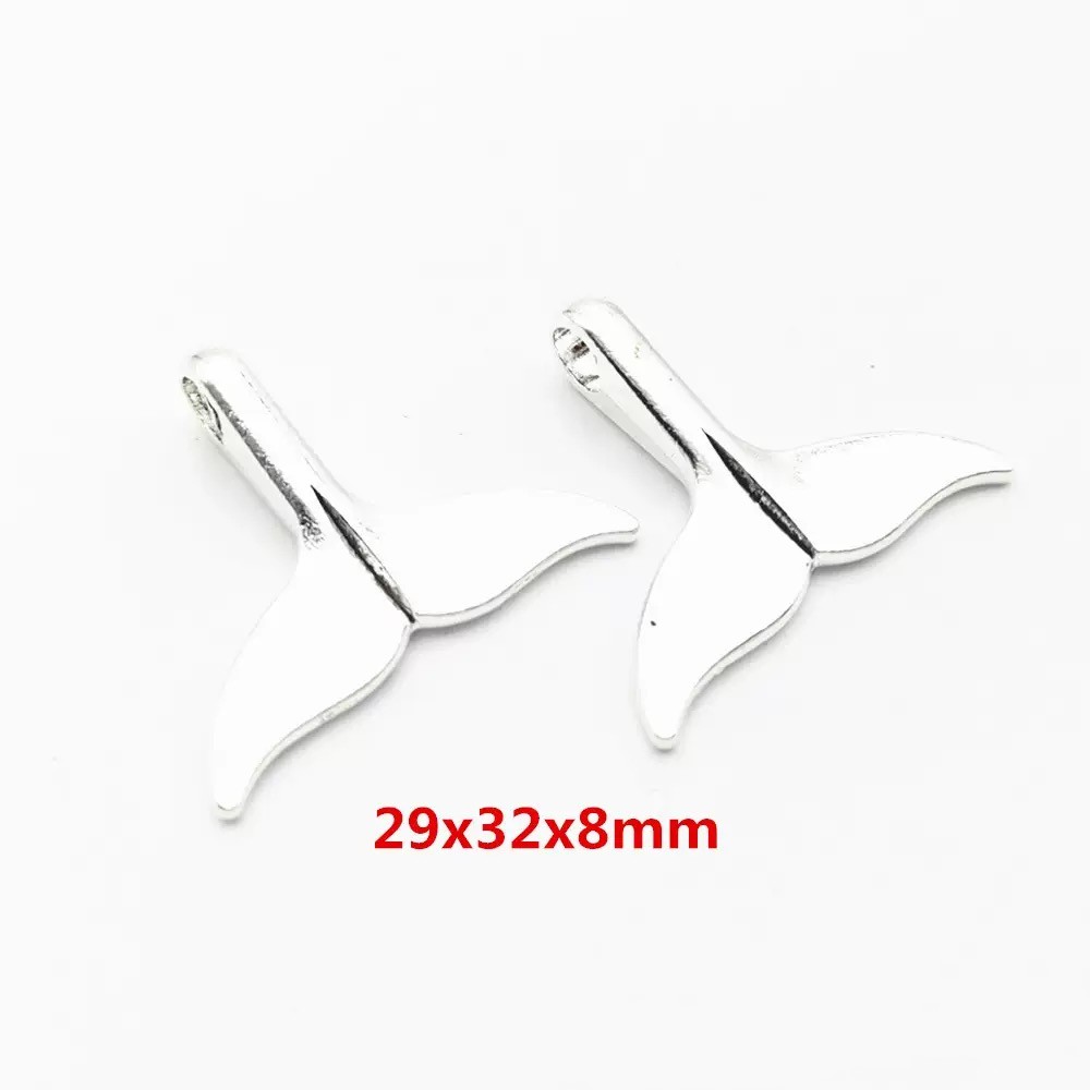 5/10pcs liontin ekor paus berl - Vintage Fashion Jewelry ulasan dan harga