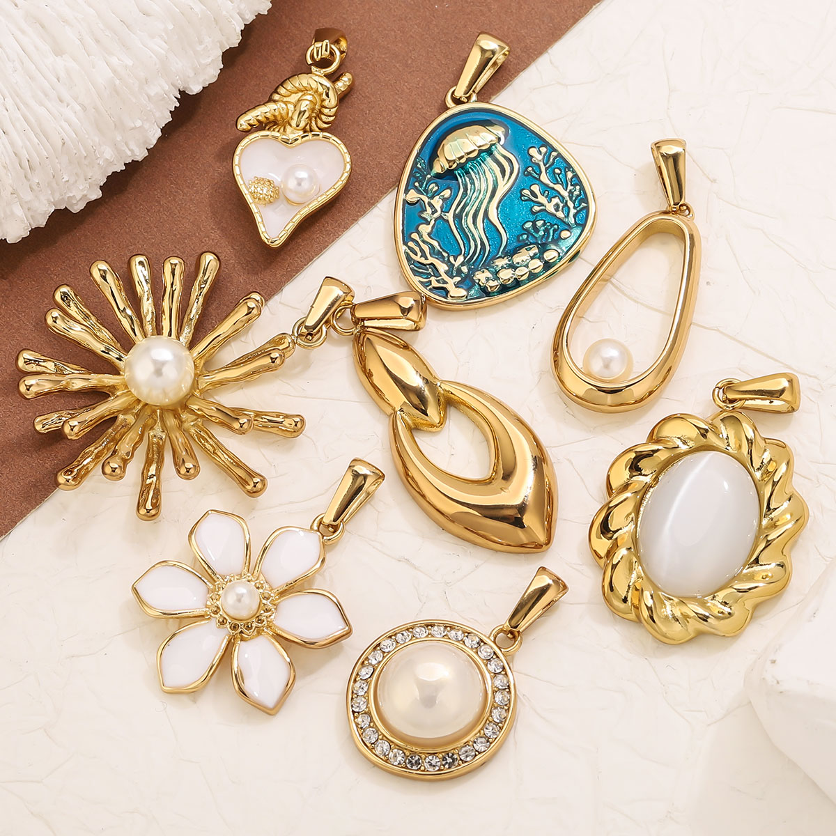 1 Buah Liontin Bunga Baja Taha - Vintage Fashion Jewelry ulasan dan harga