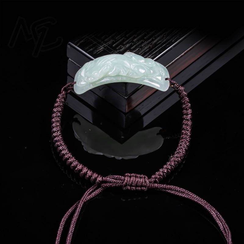 Gelang Giok Burma Pixiu Ukiran - Vintage Fashion Jewelry ulasan dan harga