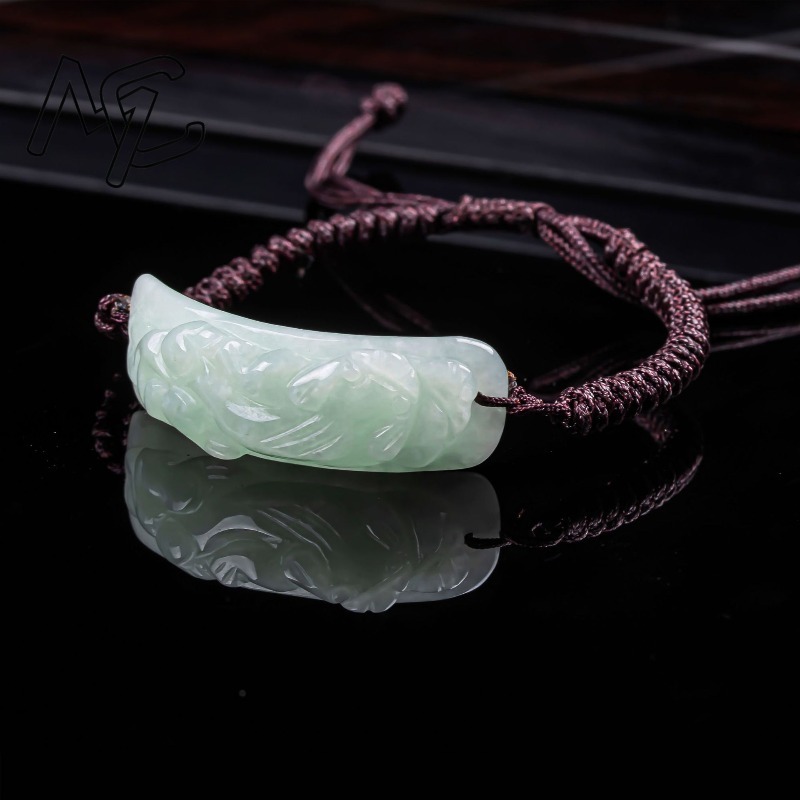Gelang Giok Burma Pixiu Ukiran - Vintage Fashion Jewelry ulasan dan harga