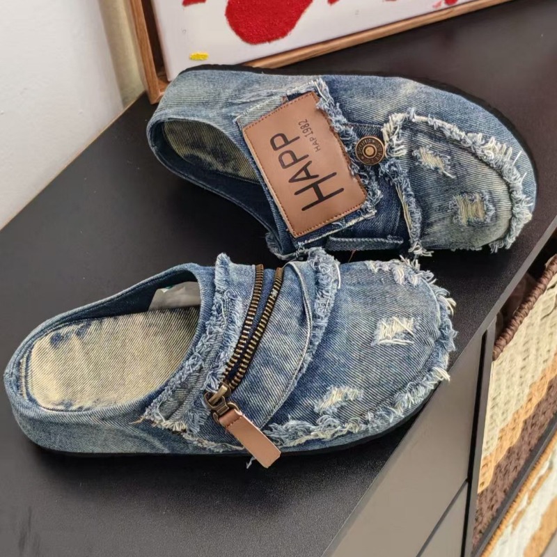 Sepatu Slip-On Wanita Hak Data - Vintage Old Fashion ulasan dan harga