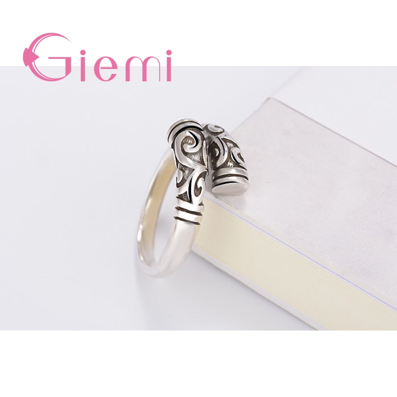 Cincin Perak Sterling 925 Vint - Vintage Fashion Wholesale ulasan dan harga