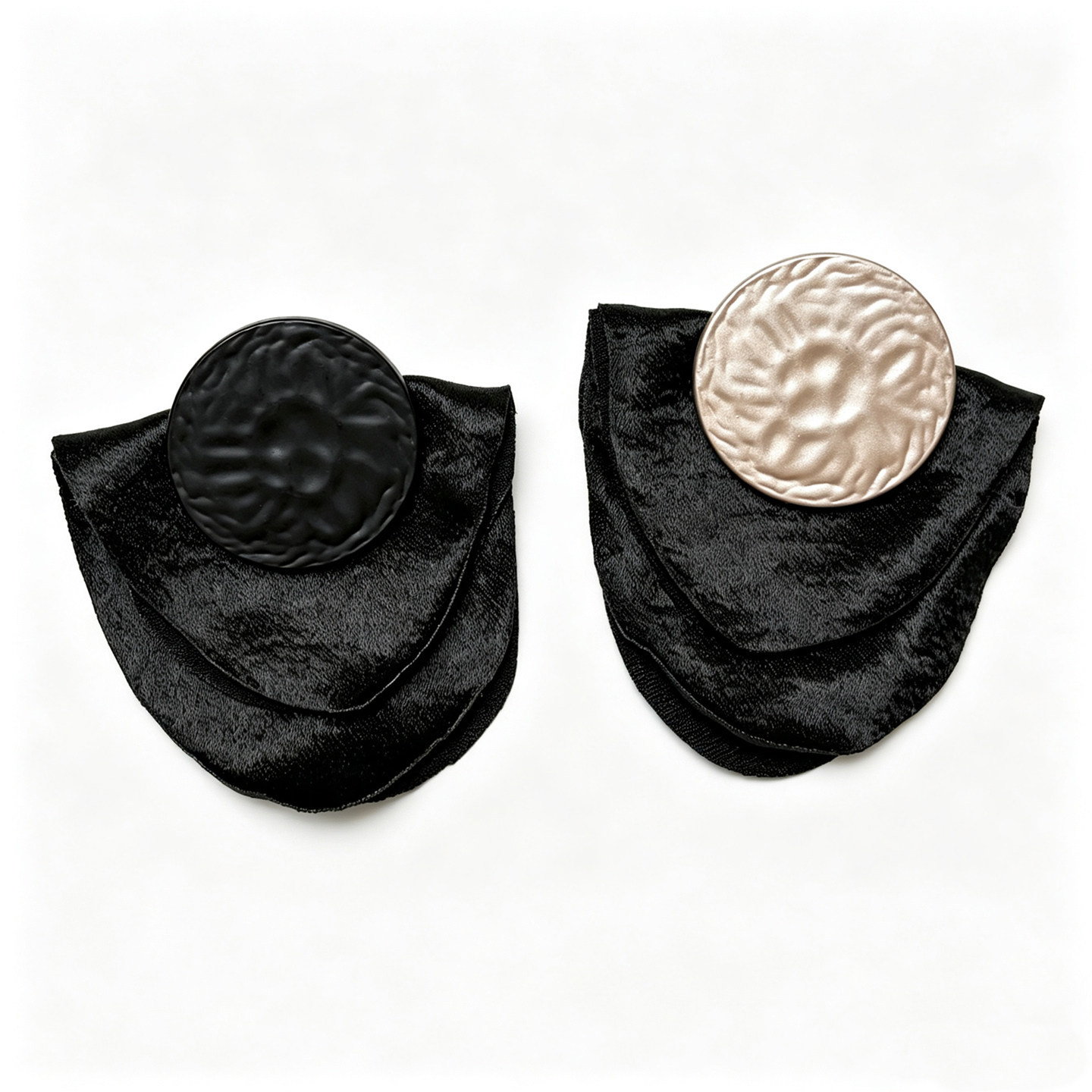 Anting Kancing Kain Satin Over - Vintage Fashion Boutique ulasan dan harga