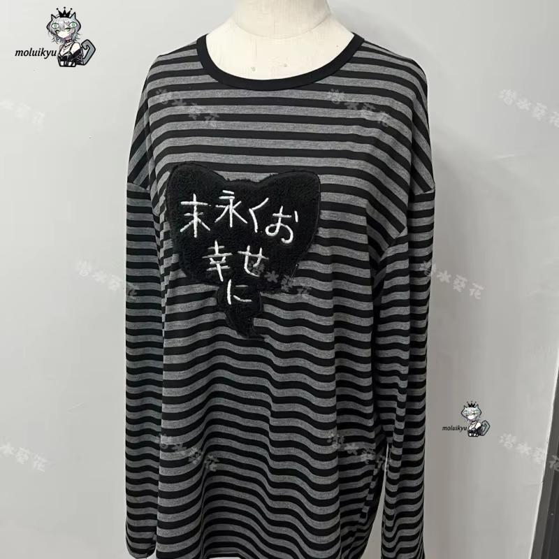 Kaos Lengan Panjang Kerah O Vi - Vintage Y2K ulasan dan harga
