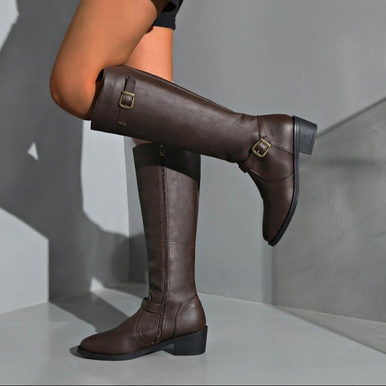 Sepatu Boots Wanita Setengah P - Vintage Old Fashion ulasan dan harga