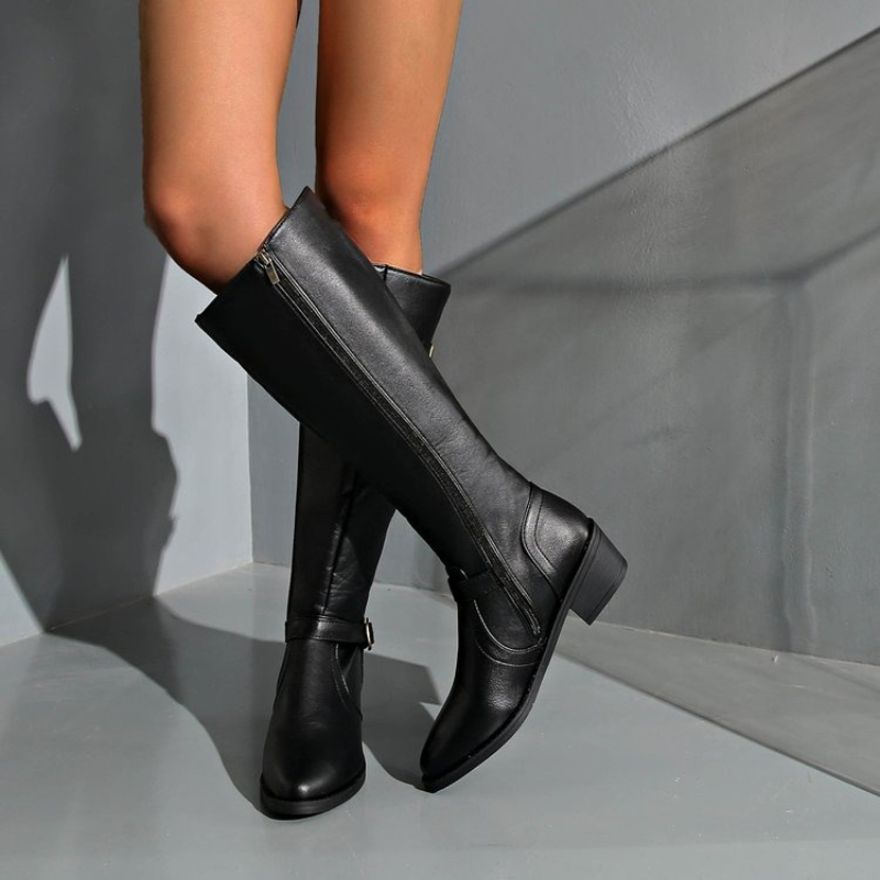Sepatu Boots Wanita Setengah P - Vintage Old Fashion ulasan dan harga