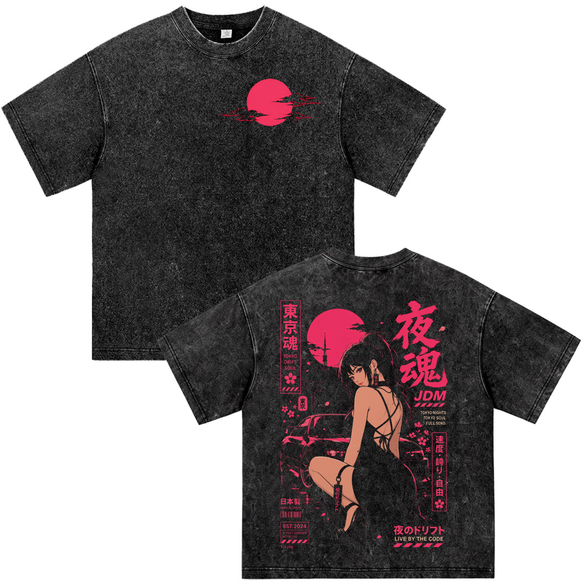 Kaos Anime Initial D Drift Kyo - Vintage Fashion Kyoto ulasan dan harga