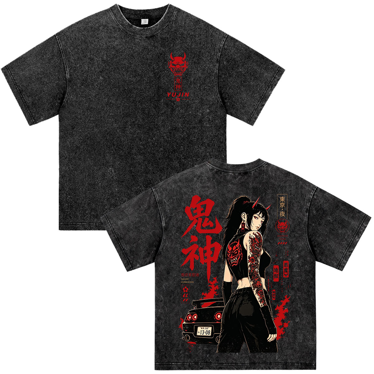 Kaos Anime Initial D Drift Kyo - Vintage Fashion Kyoto ulasan dan harga