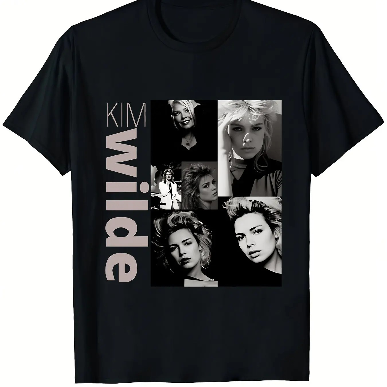 Kaos Grafis Vintage Kim Wilde  - Vintage Fashion Collage ulasan dan harga
