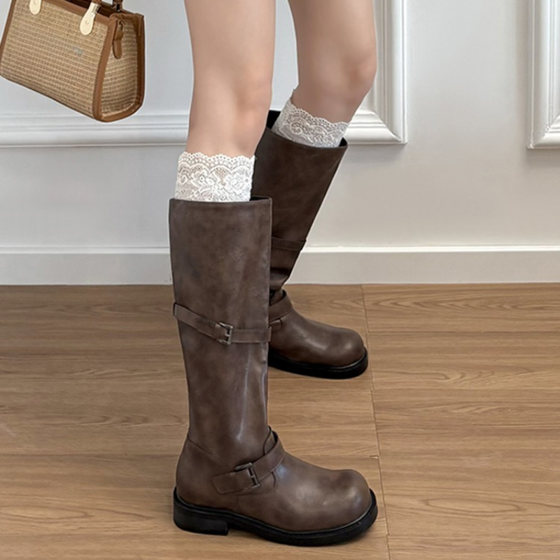 Sepatu Bot Tinggi Wanita Model - Vintage Old Fashion ulasan dan harga