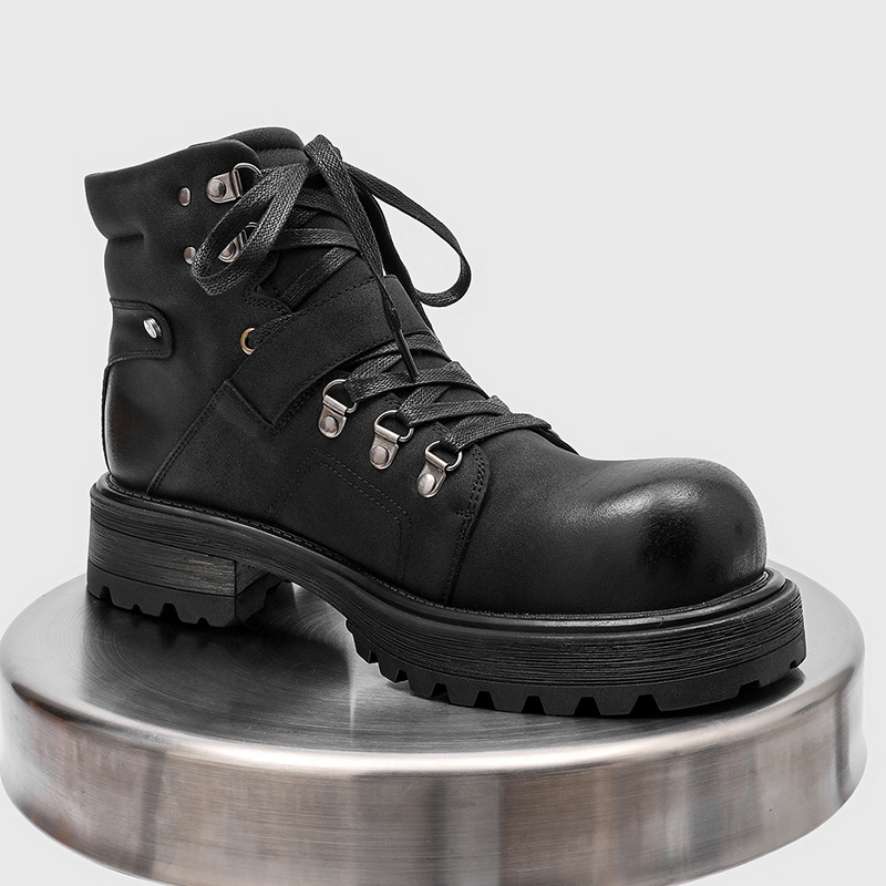 Sepatu Bot Kulit Pria Bermerek - Vintage Old Fashion ulasan dan harga