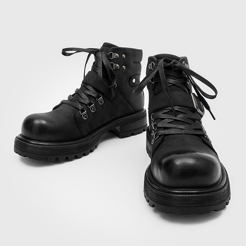 Sepatu Bot Kulit Pria Bermerek - Vintage Old Fashion ulasan dan harga