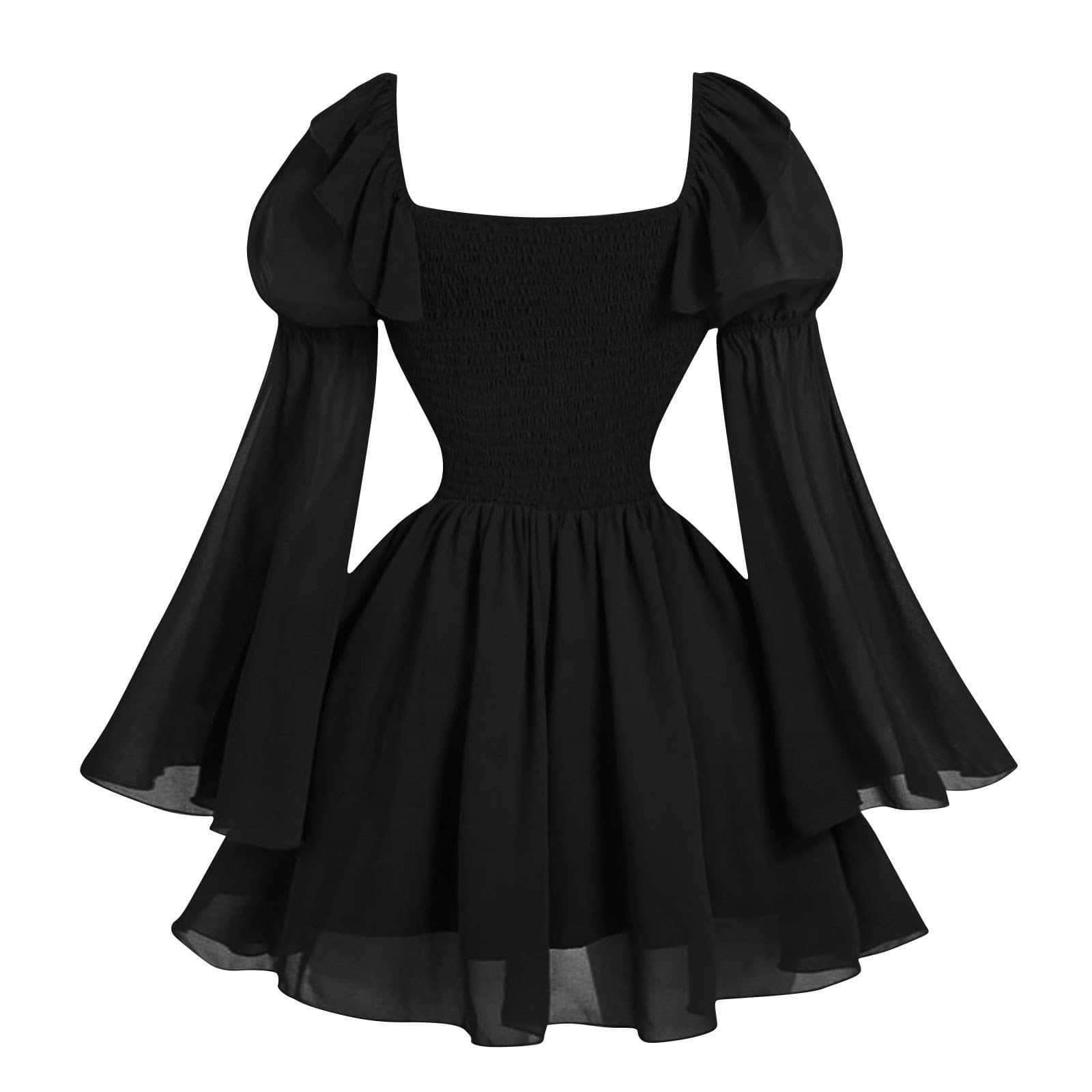Gaun Wanita Lengan Panjang Gay - Vintage Victorian Fashion ulasan dan harga