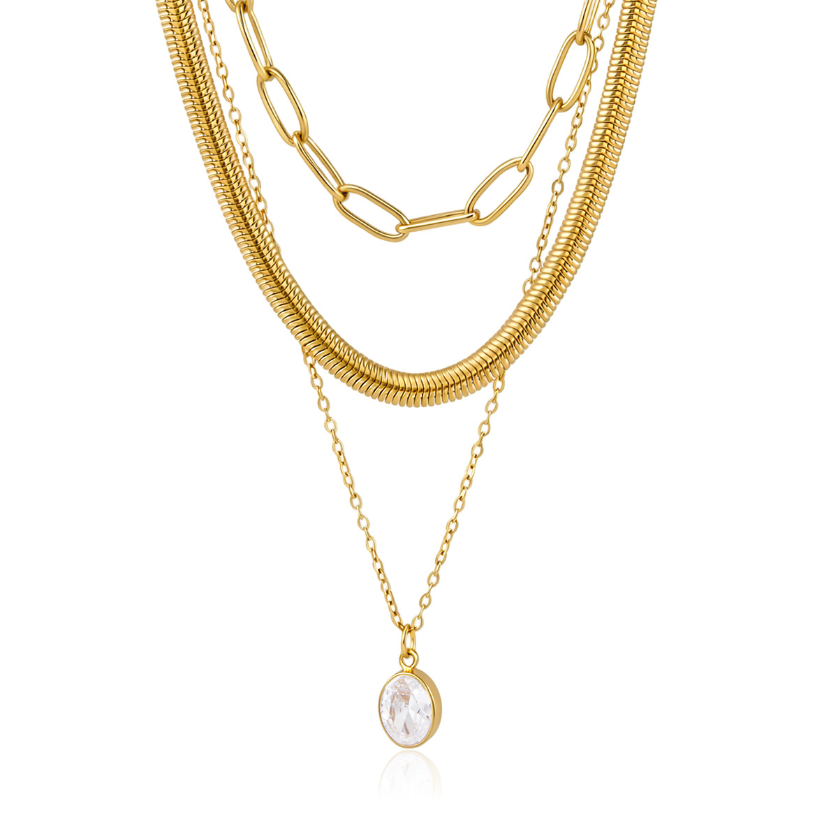 Kalung Rantai Tebal Berlapis E - Vintage Fashion Plates Toy ulasan dan harga