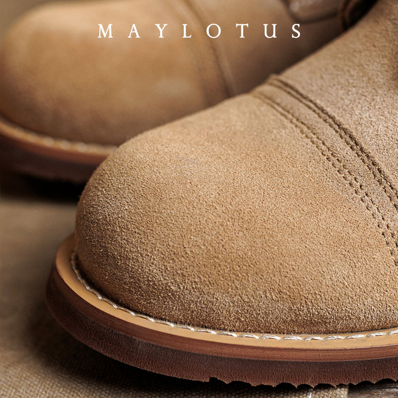 Sepatu Boot Suede Goodyear-Wel - Vintage Old Fashion ulasan dan harga