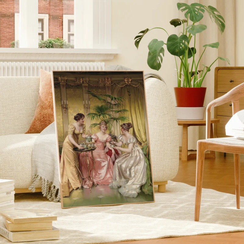 Poster Potret Wanita Renaisans - Vintage Victorian Fashion ulasan dan harga