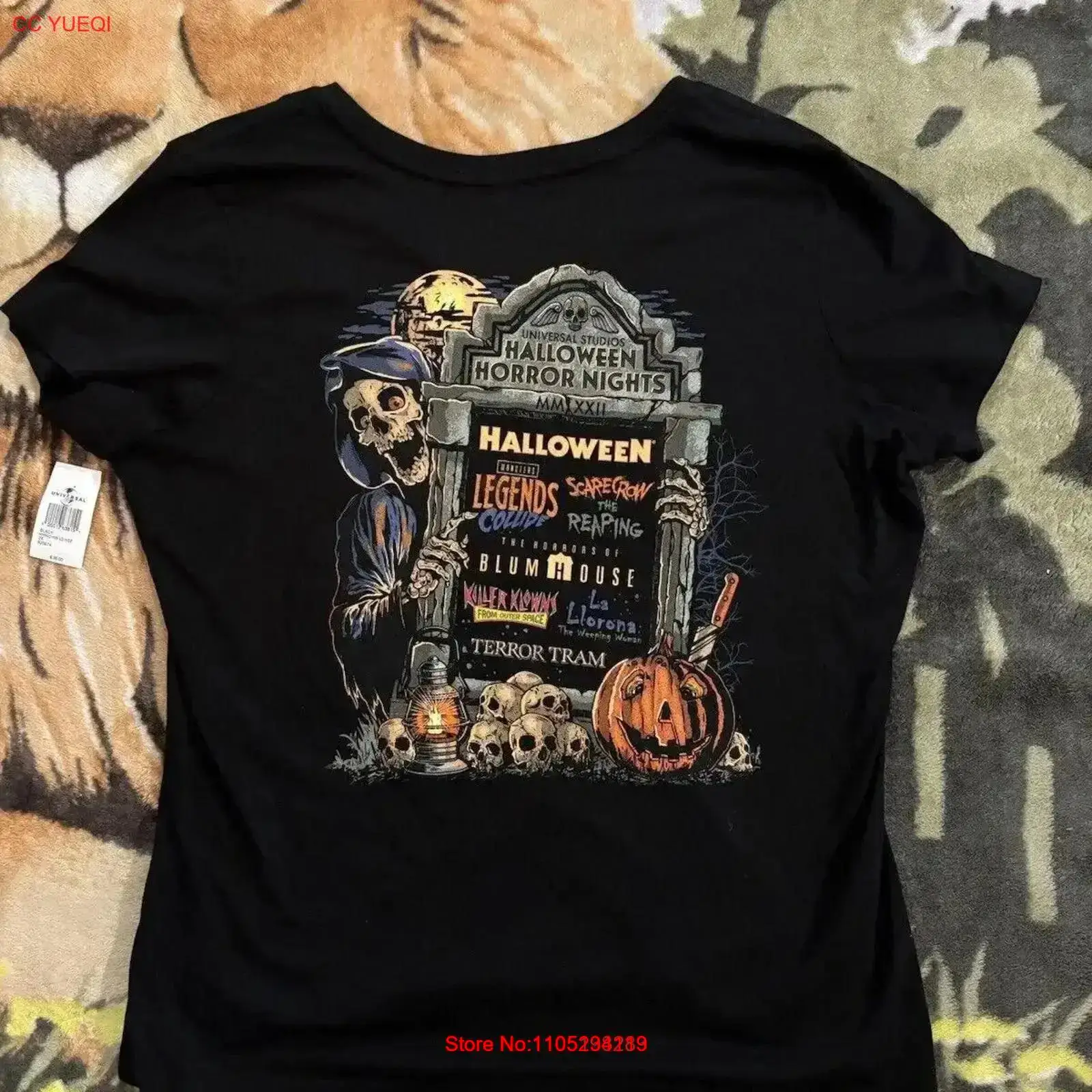 Kaos Halloween Horror Nights B - Vintage Fashion Tags ulasan dan harga