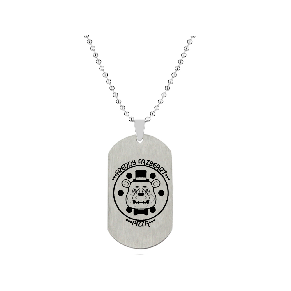 Kalung baja tahan karat Freddy - Vintage Fashion Tags ulasan dan harga